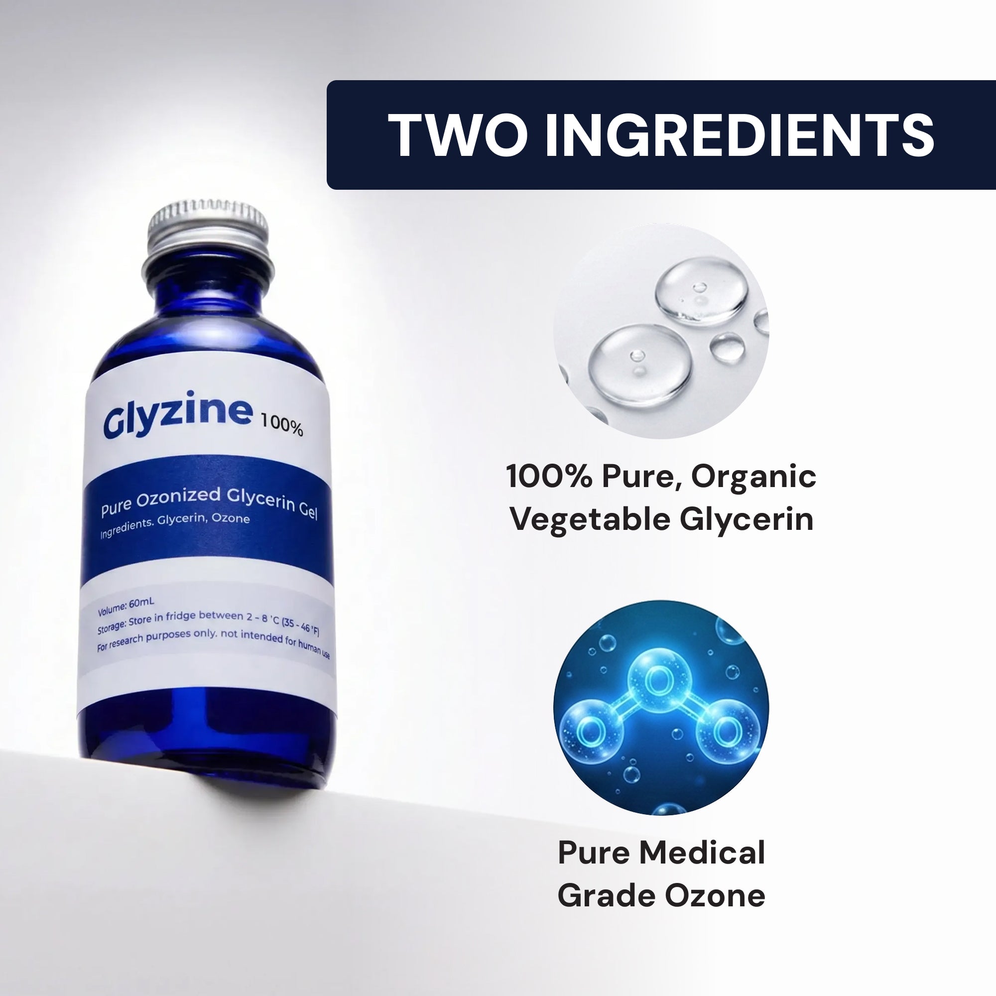 Glyzine: Pure Ozonized Glycerin (10,000 ppm)