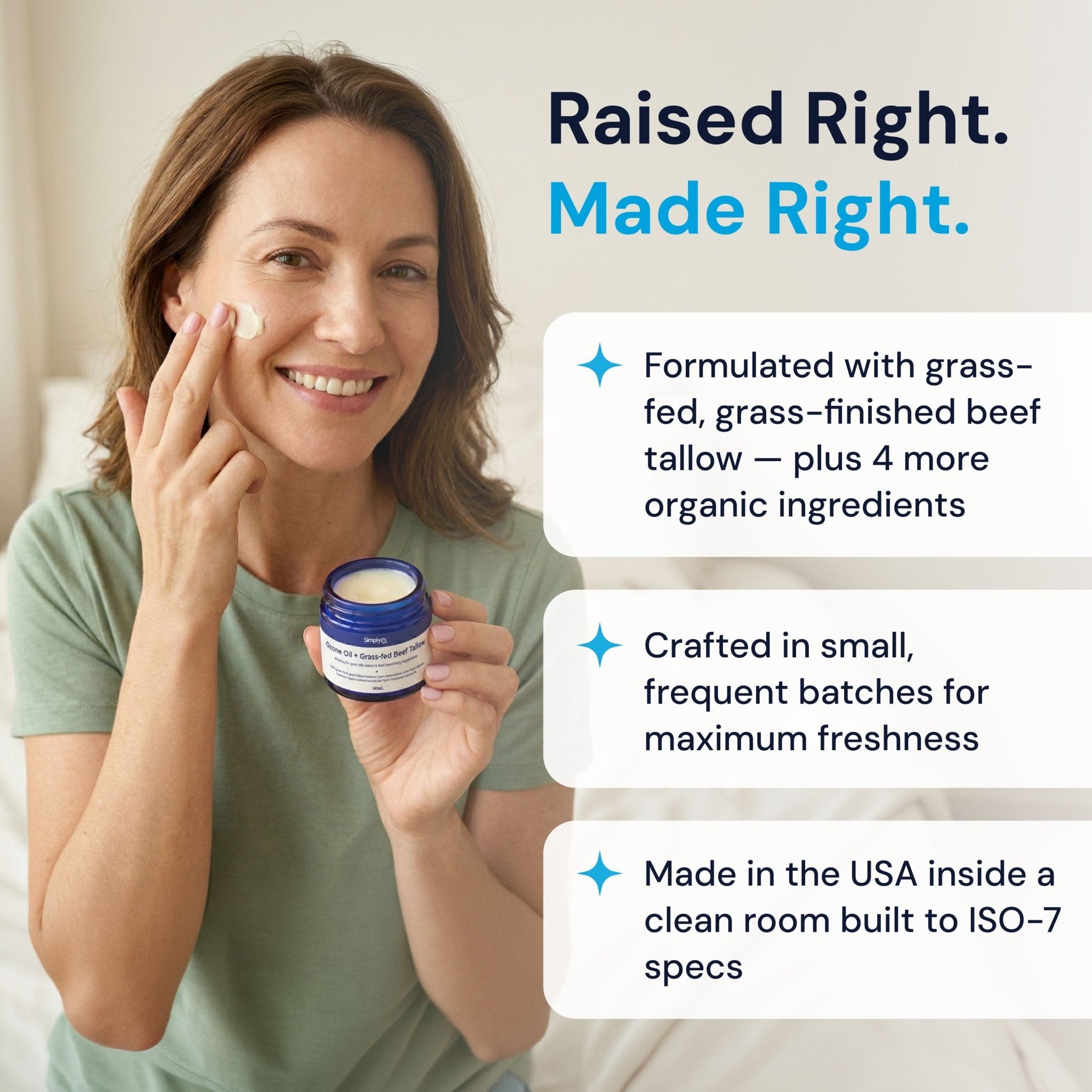 Beef Tallow + Ozone Oil Balm - Simply O3