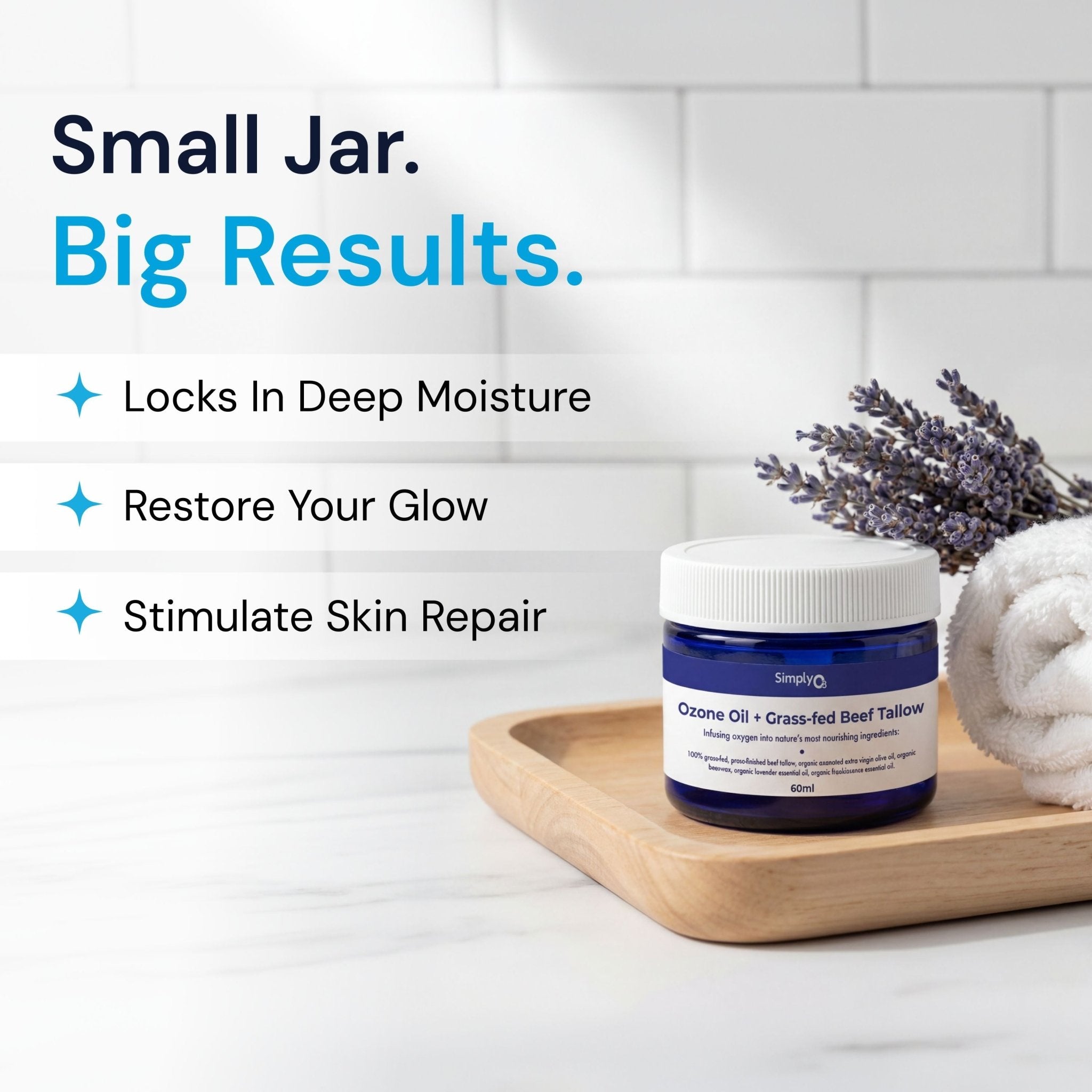 Beef Tallow + Ozone Oil Balm - Simply O3