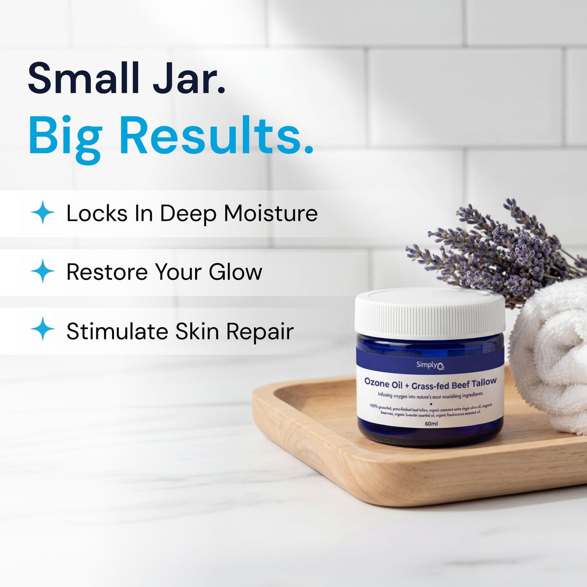 Beef Tallow + Ozone Oil Balm - Simply O3