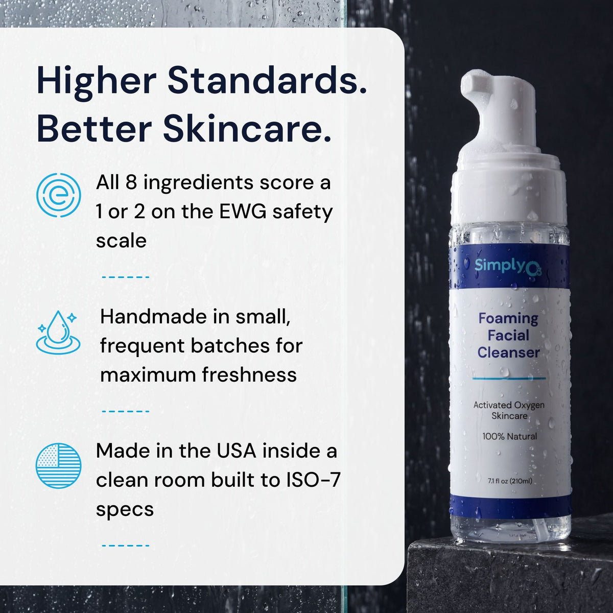Foaming Facial Cleanser - Simply O3