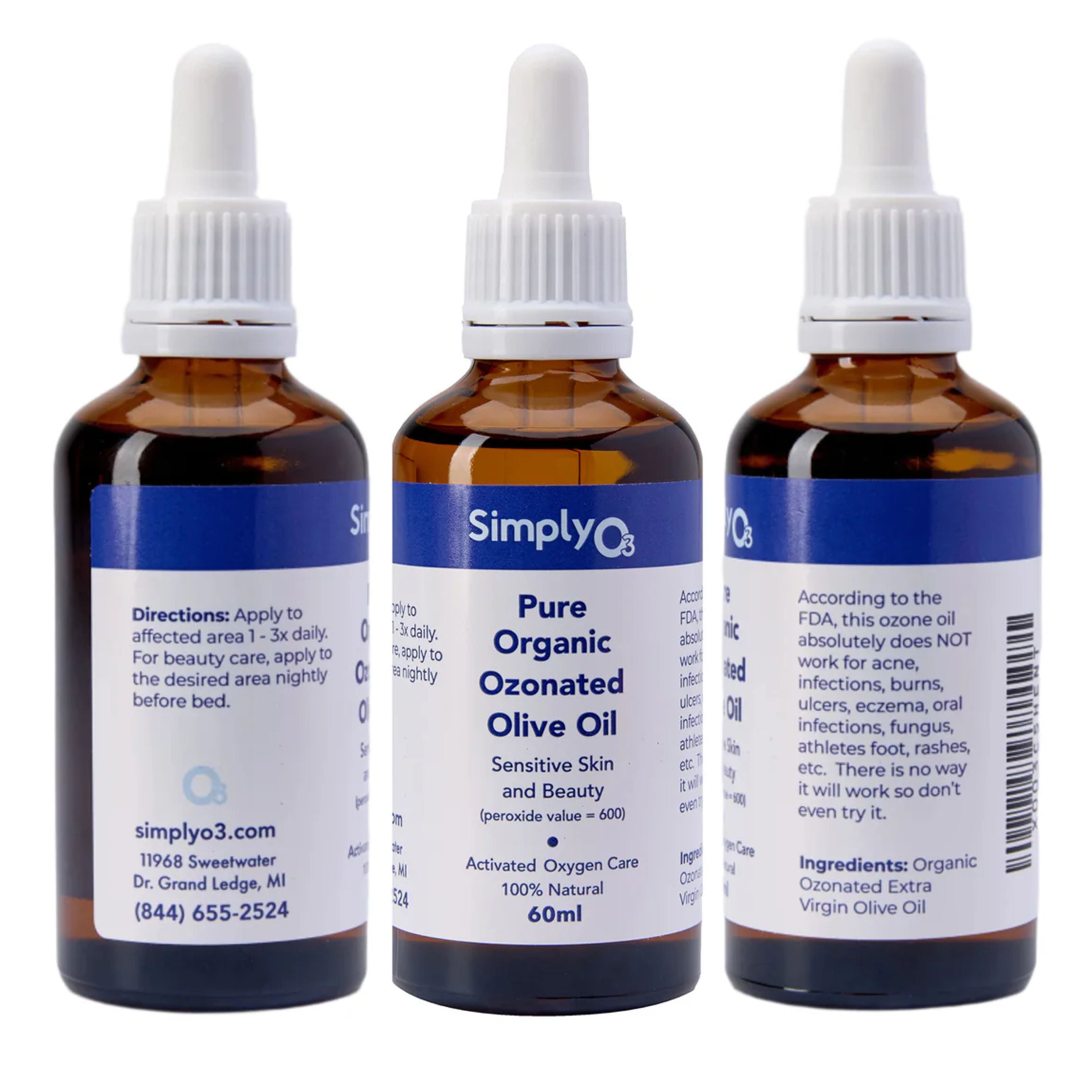 Pure Organic Ozonated Olive Oil